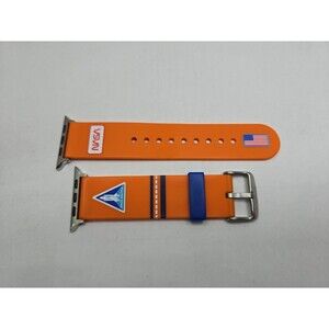 MobyFox NASA Flight Suit Apple Watch Band Orange 42 44 45mm Sport Silicone Strap
